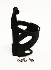 PLASTIC WATERBOTTLE CAGE (WITH 2 SCREWS & WASHERS-NO CLAMP)